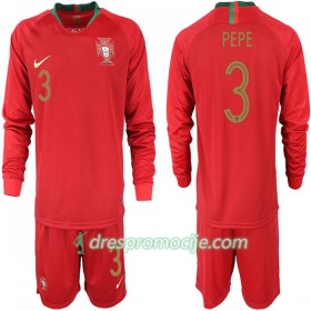 Portugal Dres PEPE 3 Dječji Domaći Svjetsko prvenstvo 2018 Dugim Rukavima